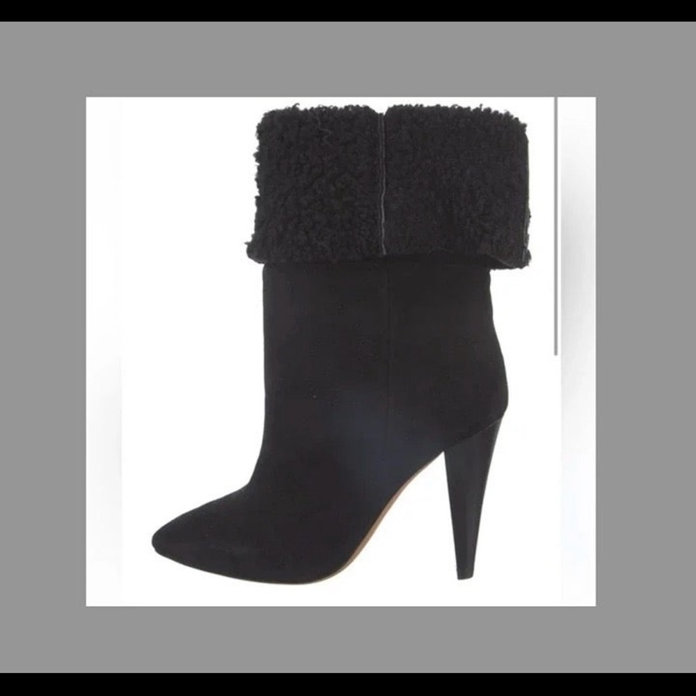 IRO Black suede boots